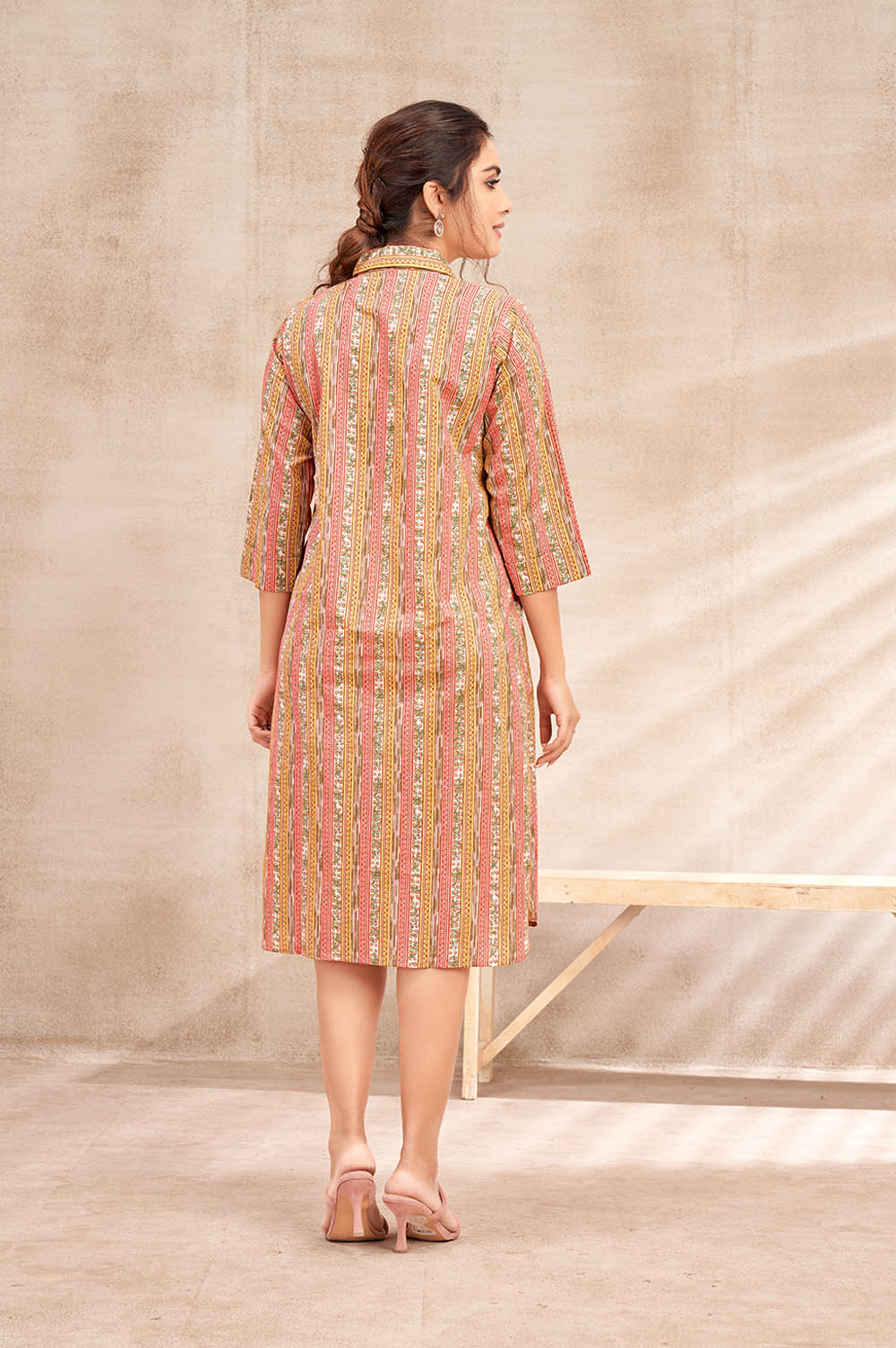 Kurta-style Pastel Dress