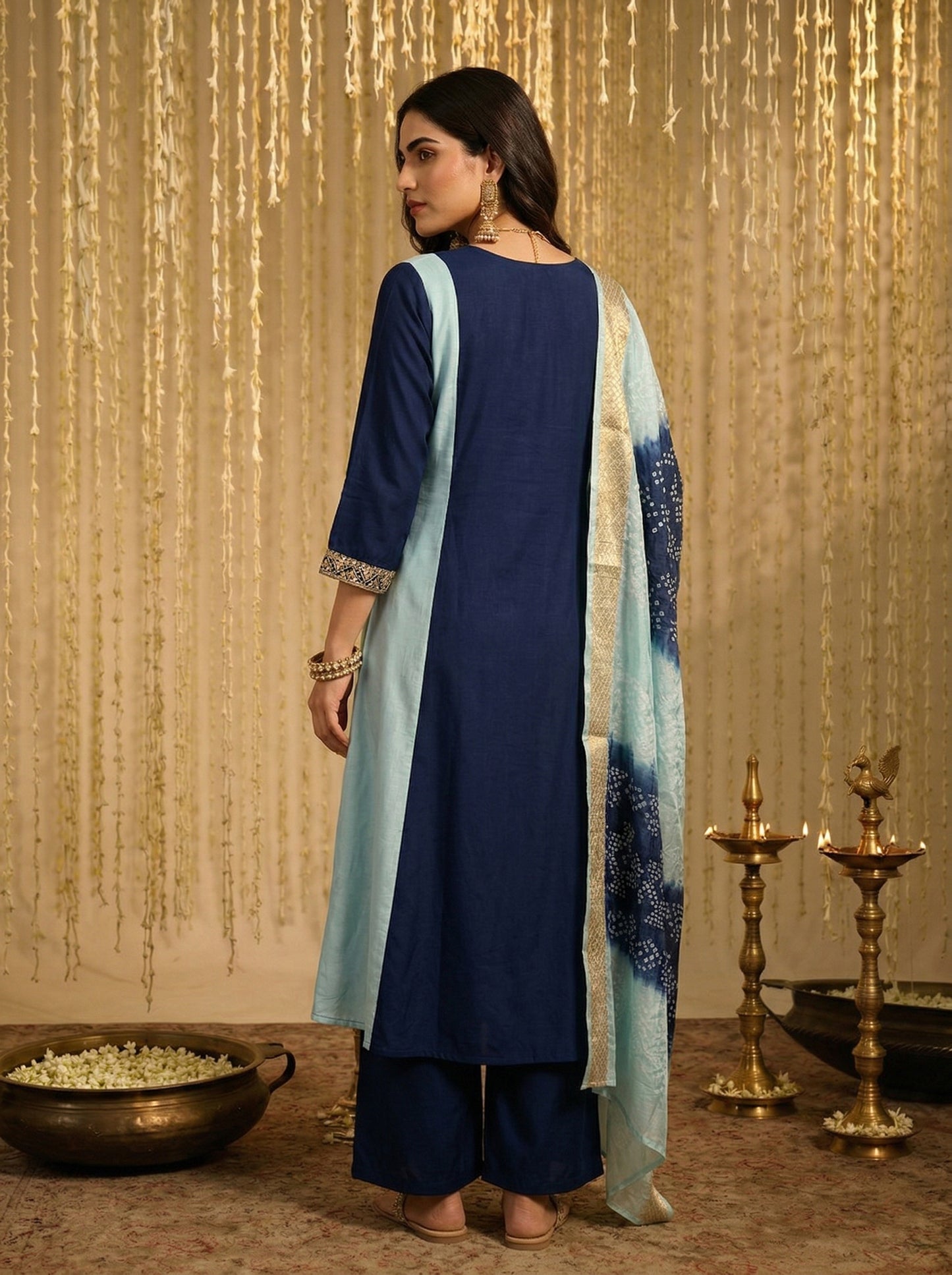 Dresoul Chinnon Embroidered Kurta Set