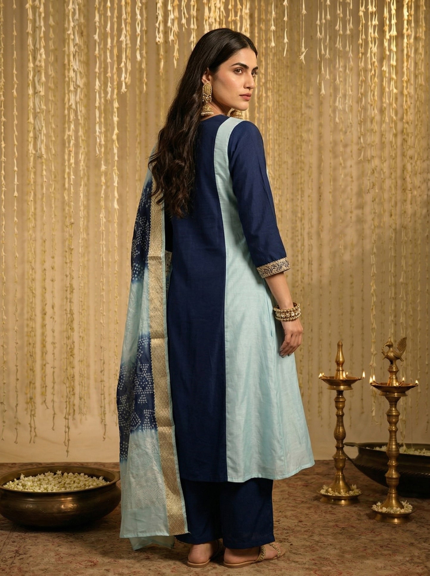 Dresoul Chinnon Embroidered Kurta Set