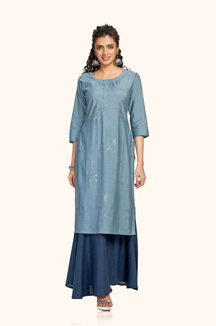 Cloudy Grey Kurta