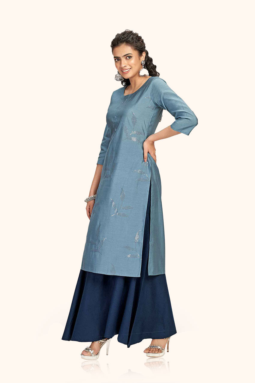 Cloudy Grey Kurta
