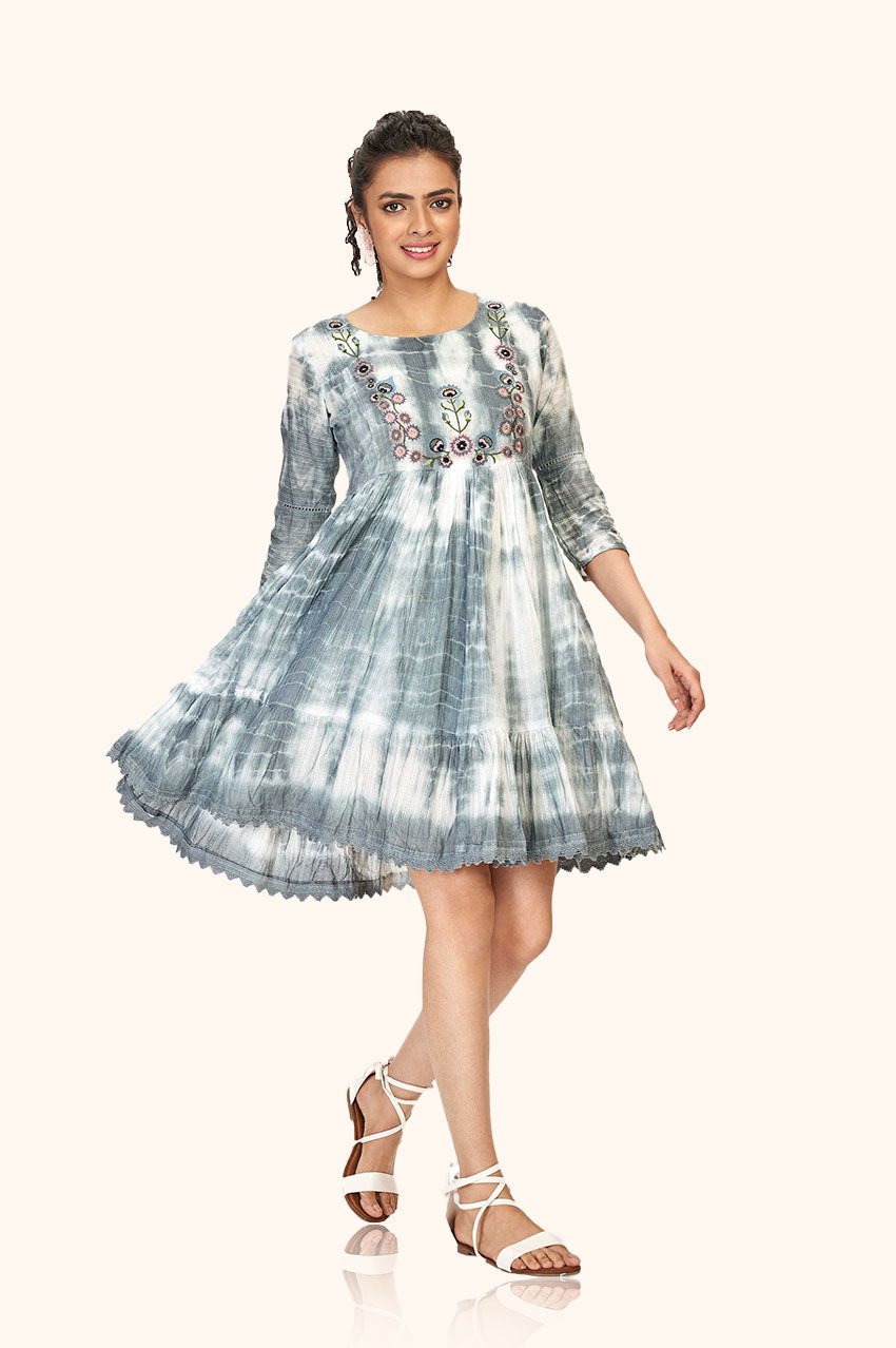 Monotone A-line Dress