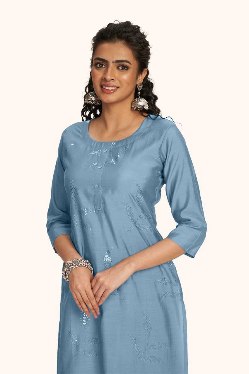 Cloudy Grey Kurta