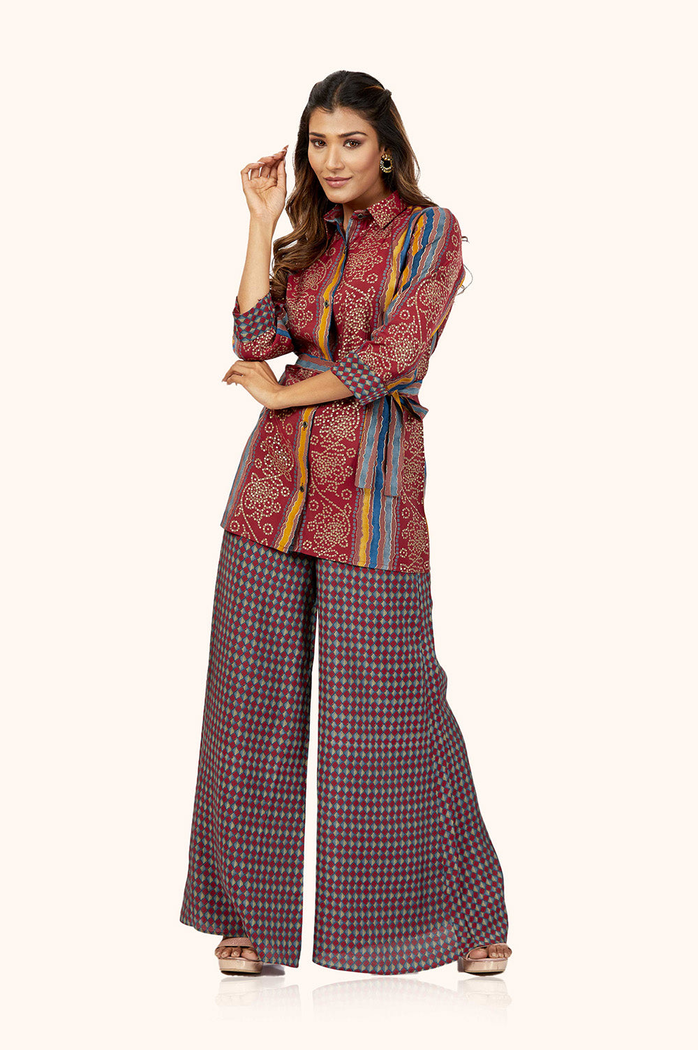 Luxe Chanderi Palazzo Set