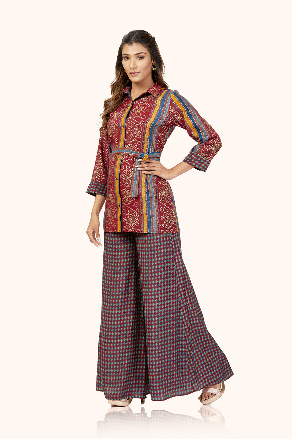 Luxe Chanderi Palazzo Set
