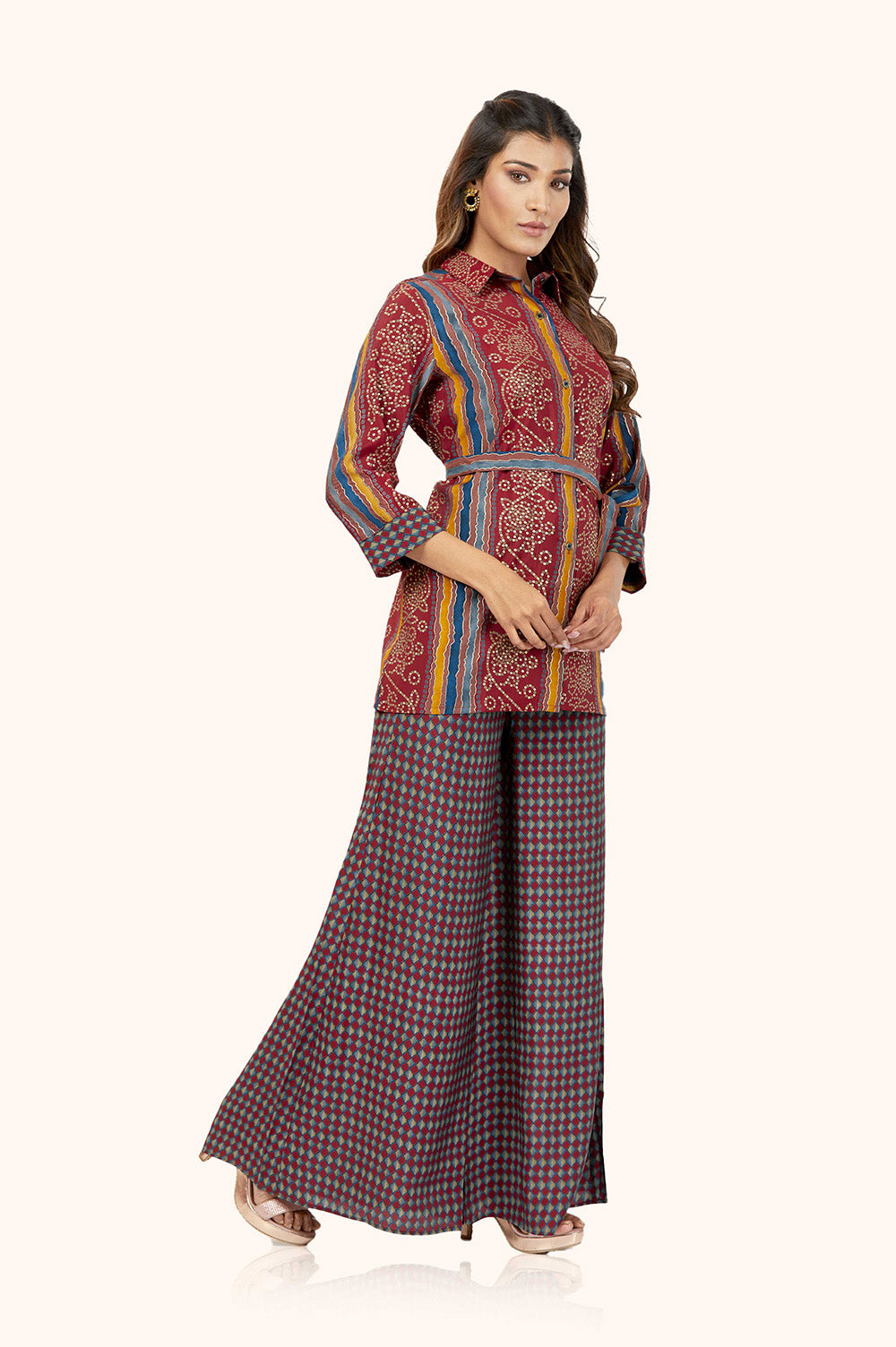 Luxe Chanderi Palazzo Set