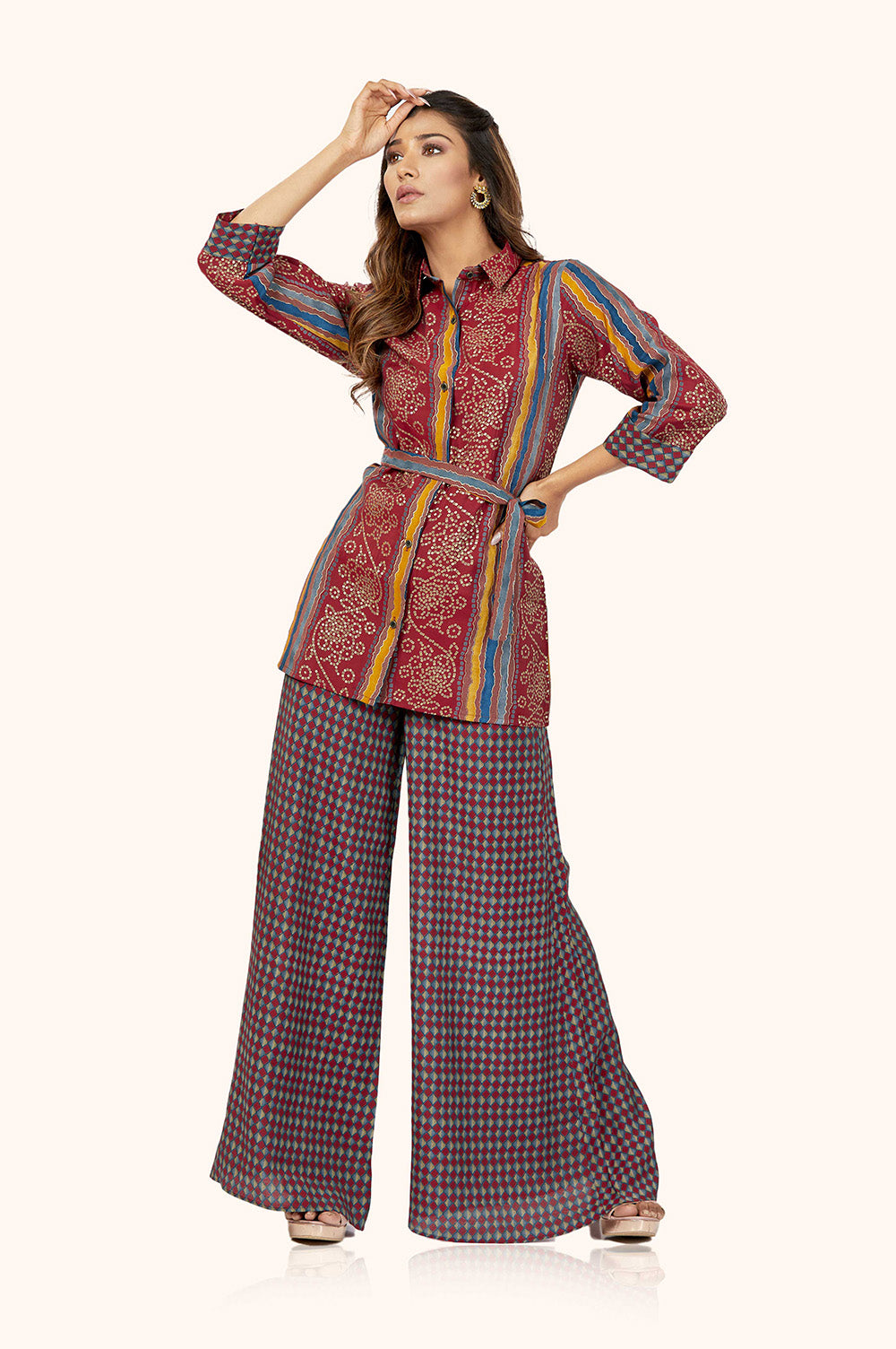 Luxe Chanderi Palazzo Set