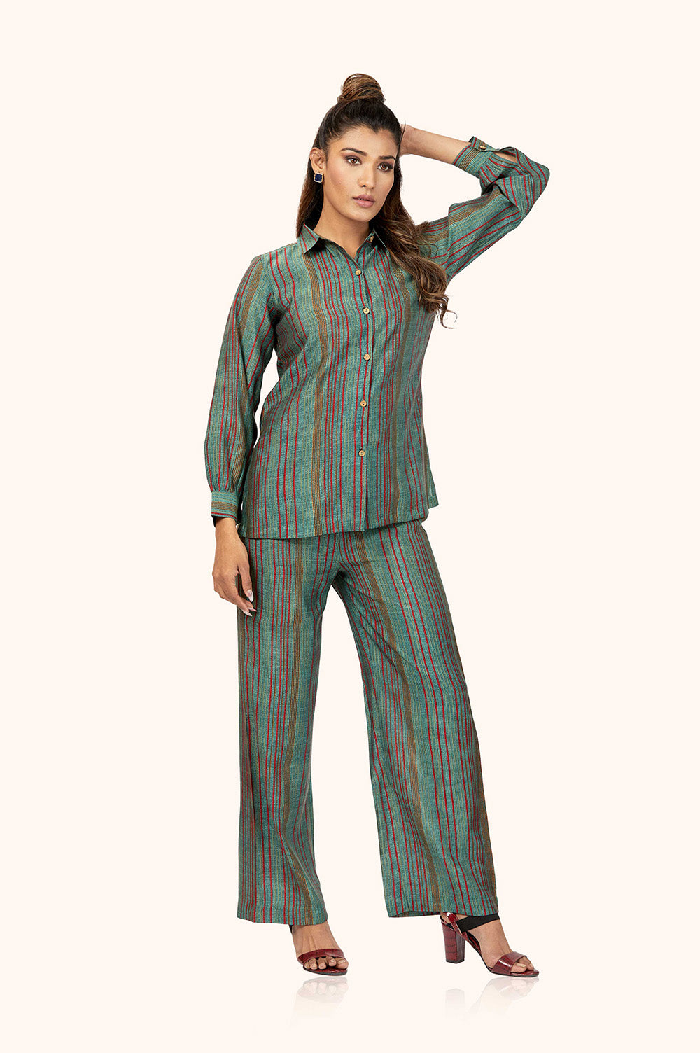 Sophisticated Modal Stripe Co-ord Set