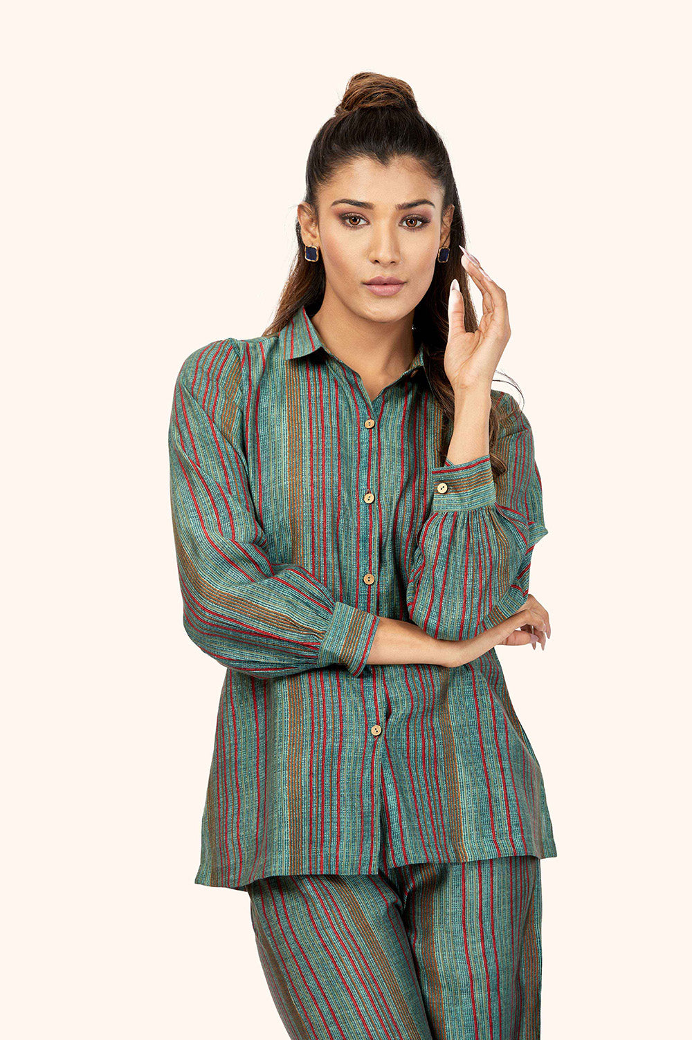 Sophisticated Modal Stripe Co-ord Set