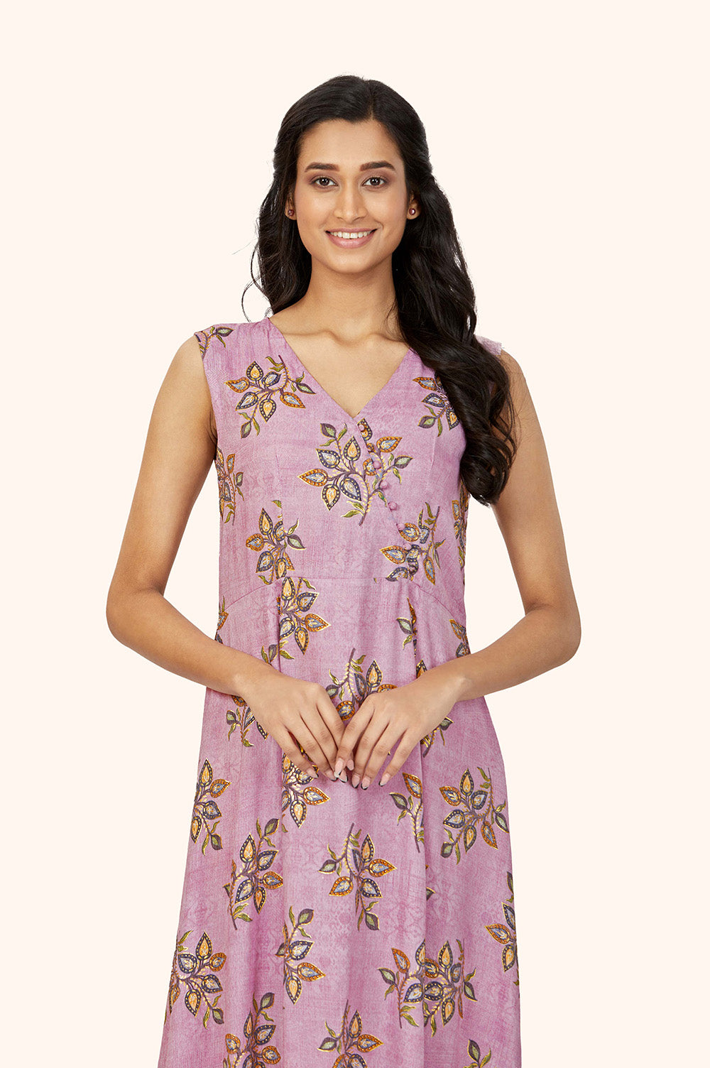 Lavender Foil frenzy Dress