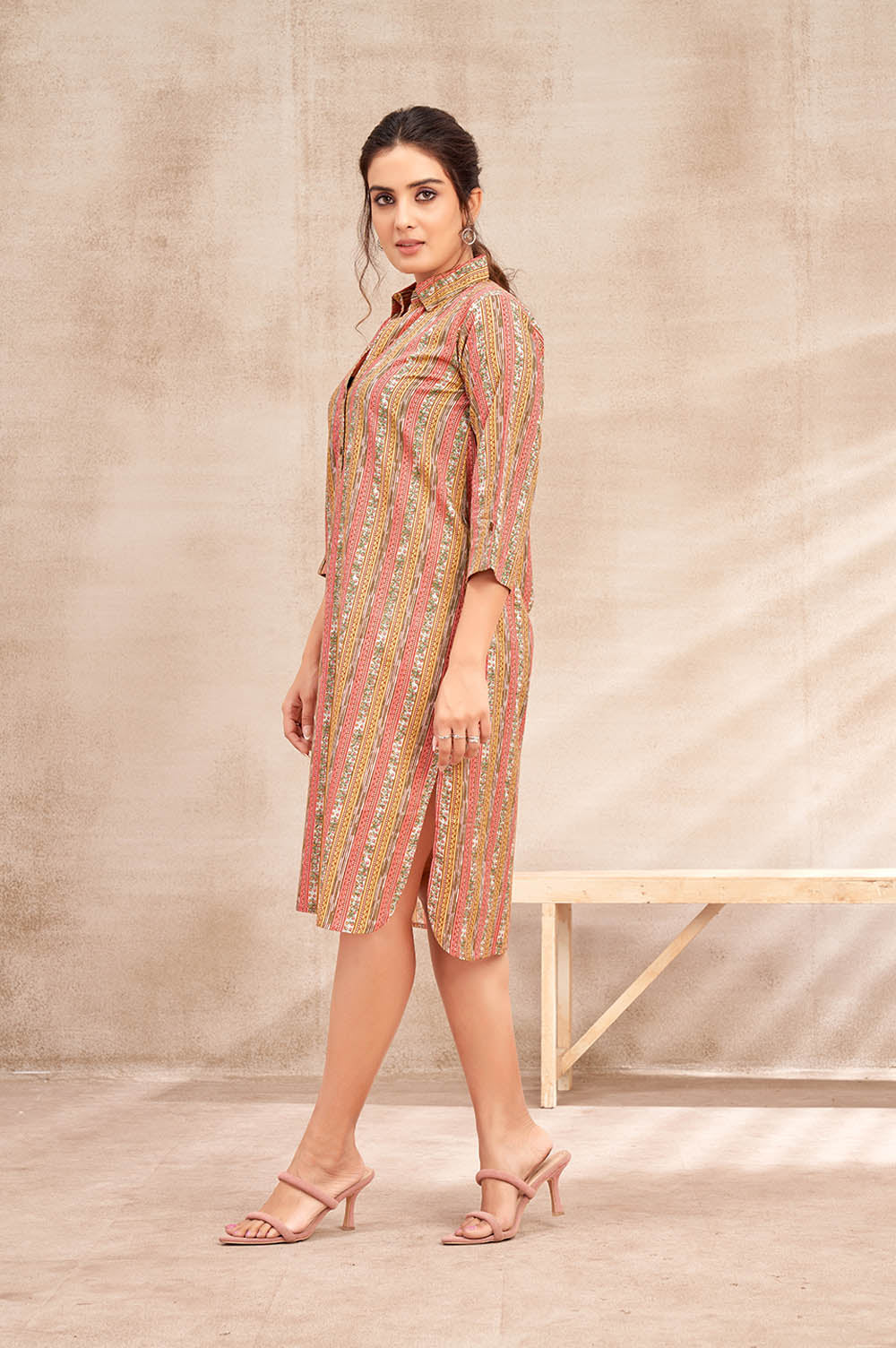 Kurta-style Pastel Dress