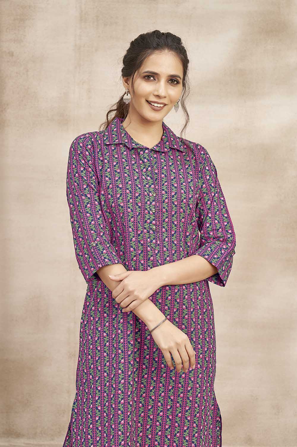 Kurta-style Red Dress