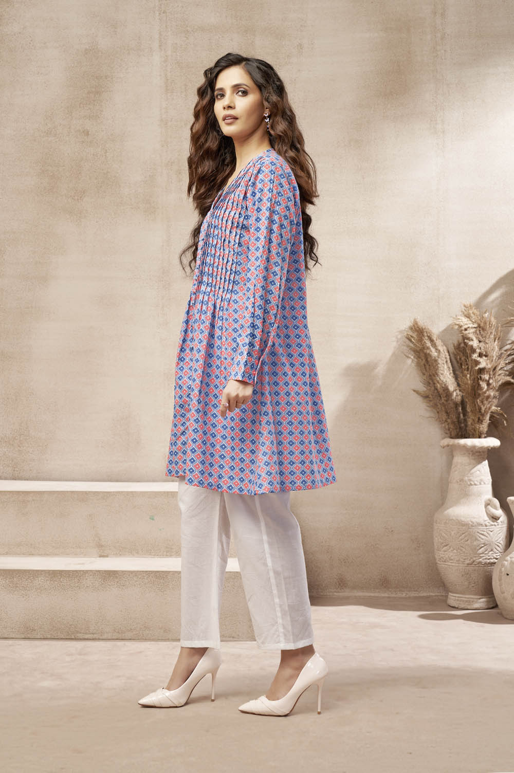Multicolour Flared Kurti