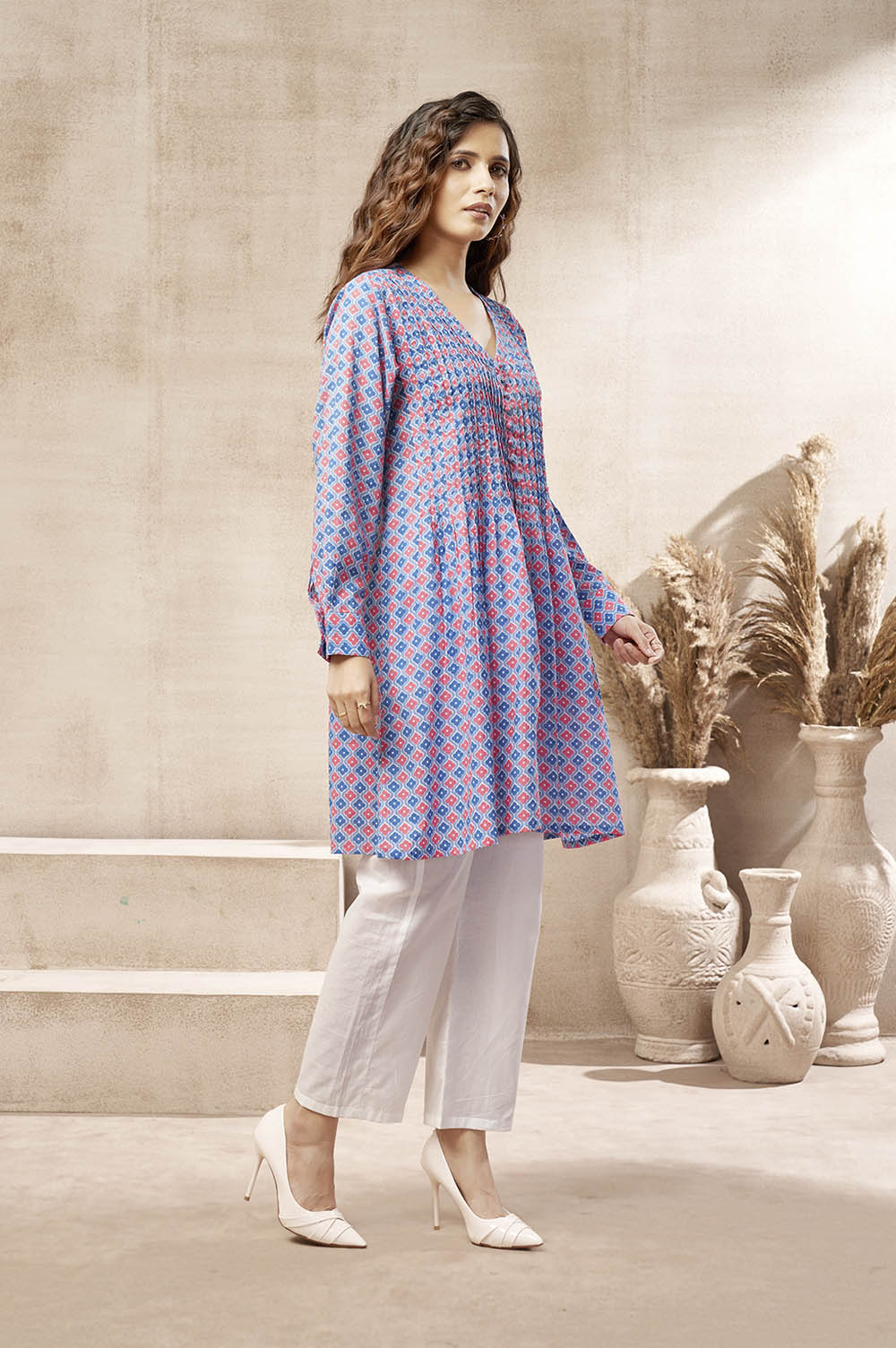 Multicolour Flared Kurti