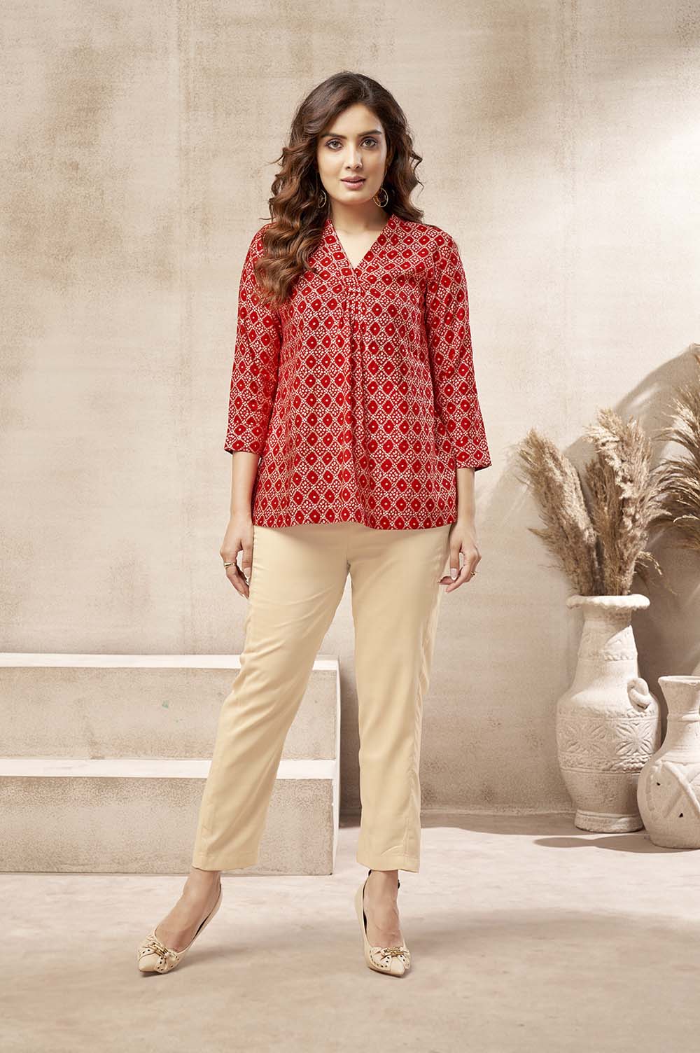 Traditional Red Kurti
