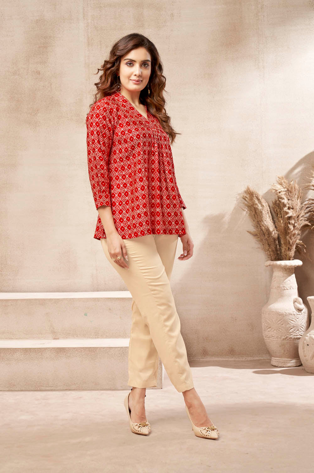 Traditional Red Kurti