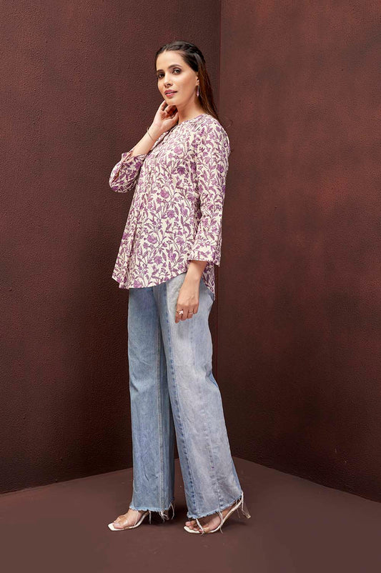 Floral Purple Top