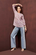 Floral Purple Top