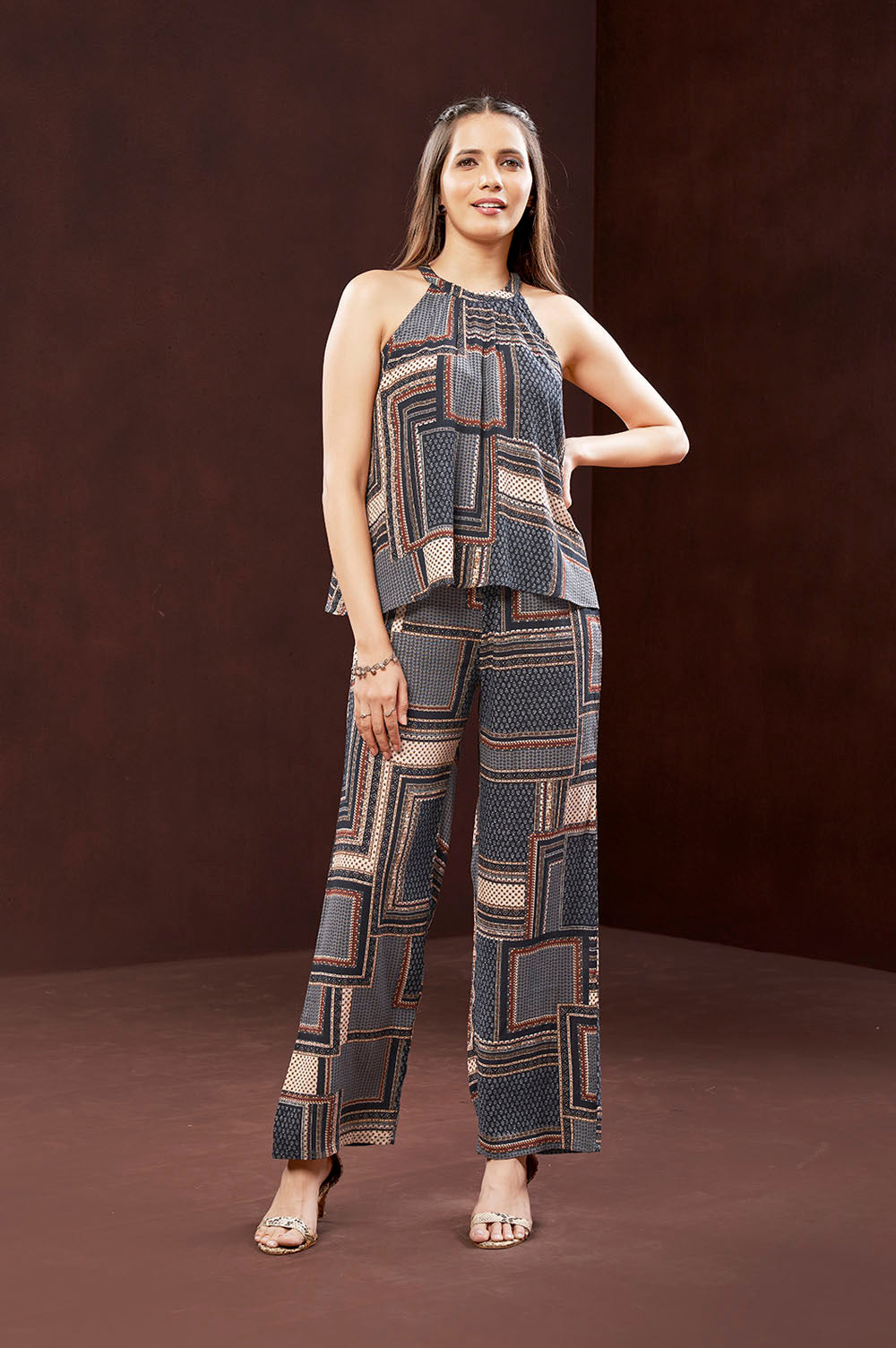 Blue Rayon Top & Pant