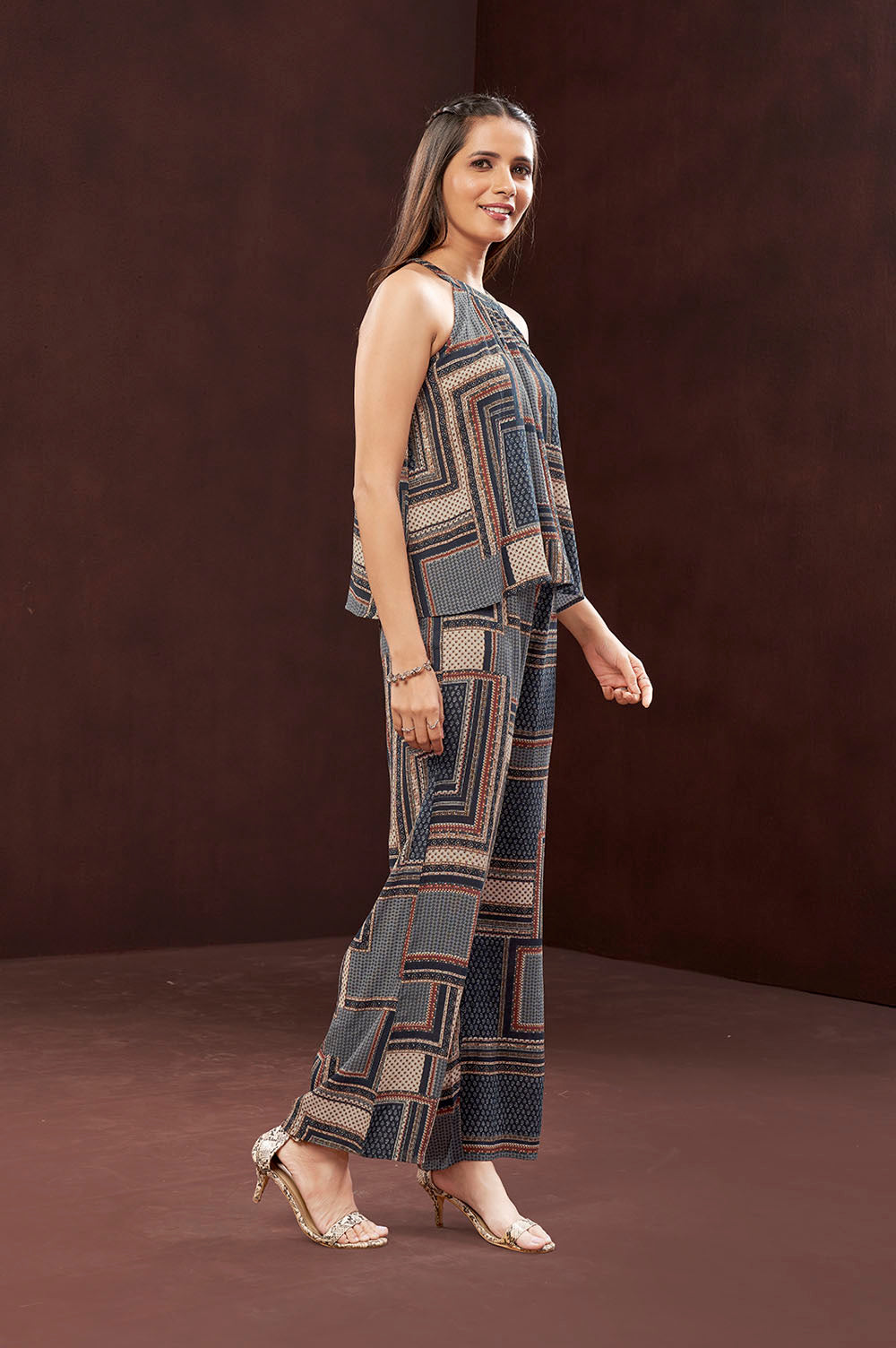 Blue Rayon Top & Pant
