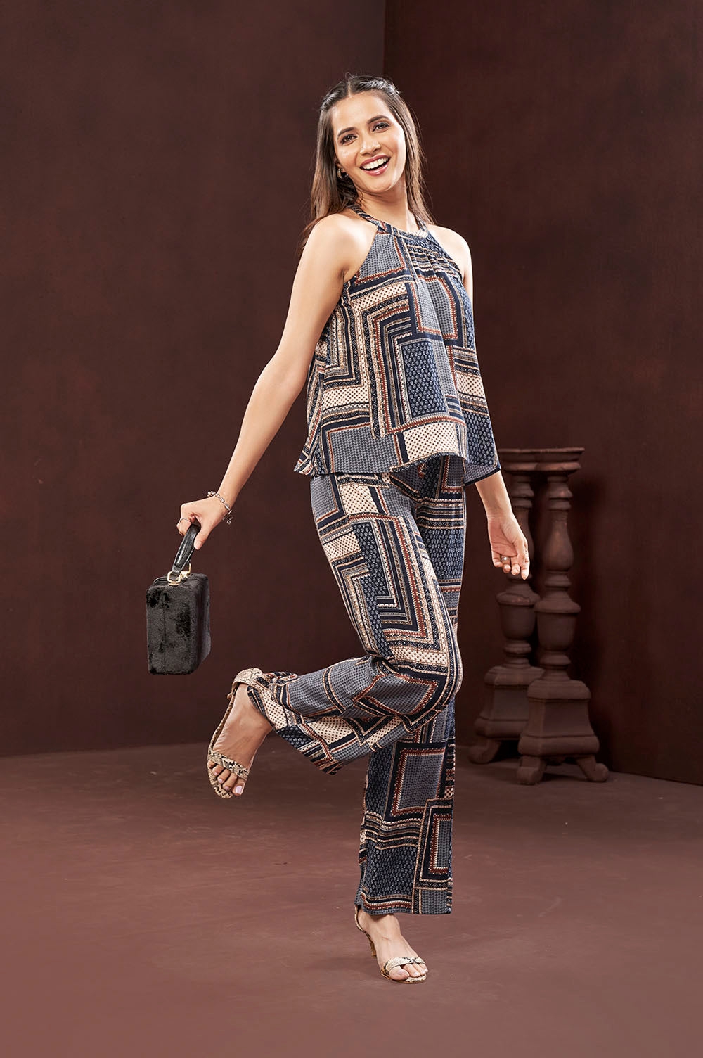 Blue Rayon Top & Pant