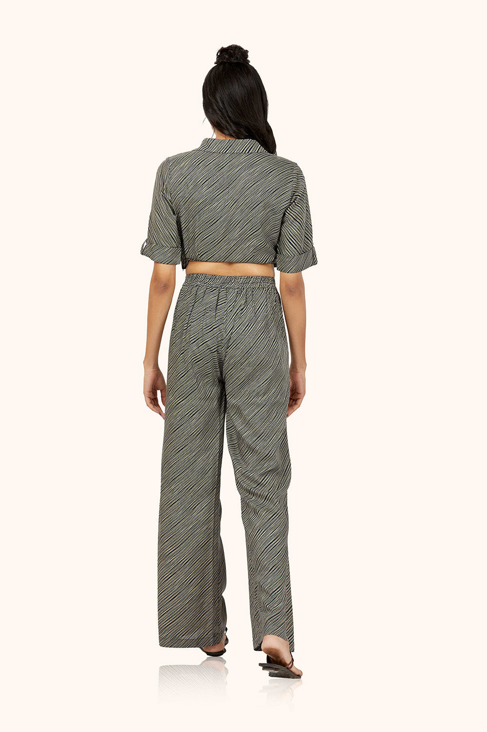Luxurious Rayon Stripes Co-ord Set