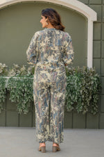 Multicolour Viscose Reyon Printed Top and Pant Co-ord Set