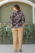 Multicolour Viscose Reyon Printed Top and Pant Co-ord Set