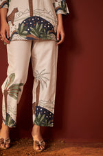 Off White Pure Cotton Printed Co-Ord Set For Women