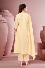 White Pure Cotton Embroidered Kurta Set with Dupatta