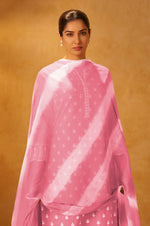 Pink Pure Cotton Schiffli Embroidered Straight Kurta Set Dupatta