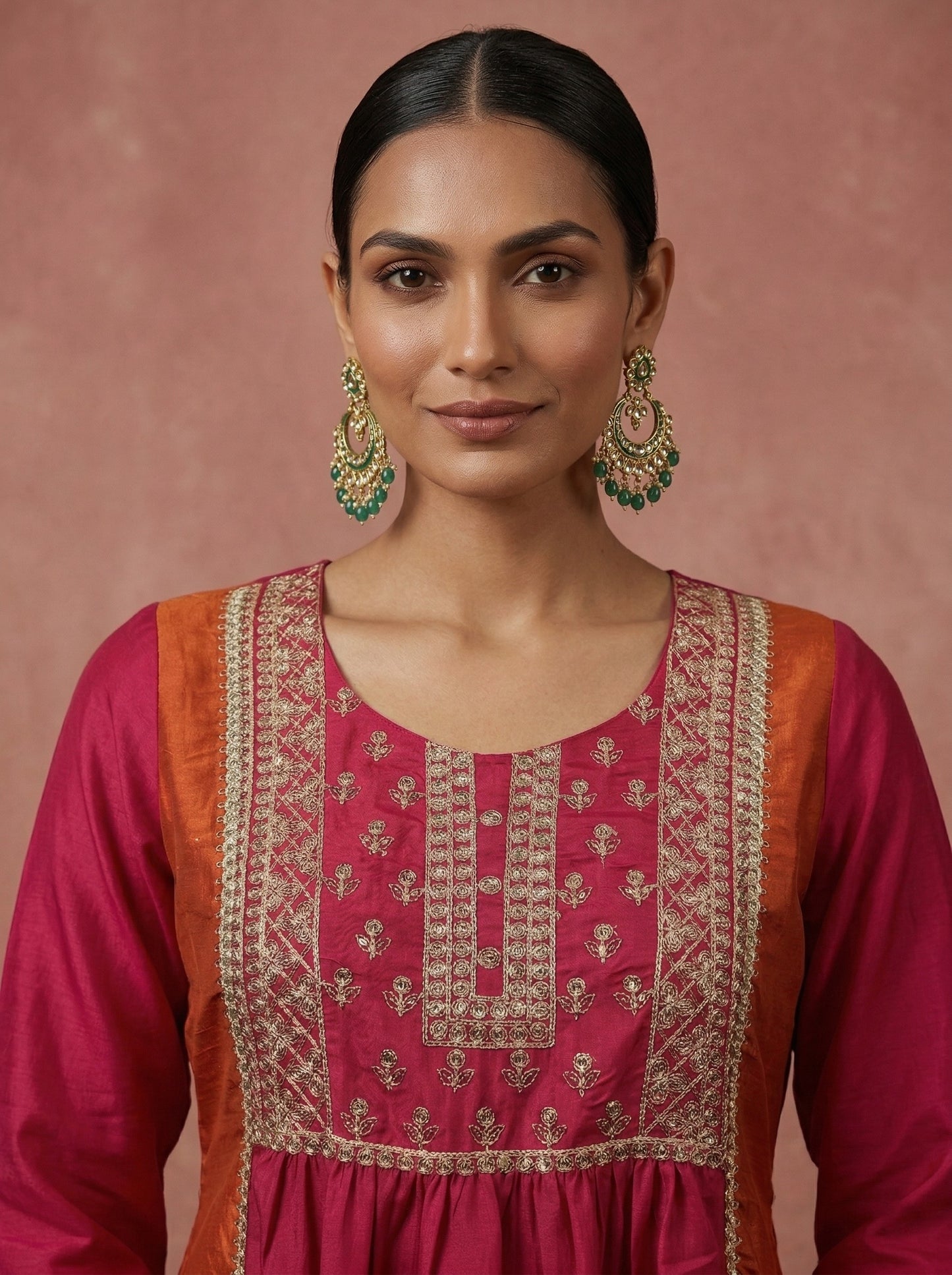 Dresoul Chinnon Embroidered Kurta Set
