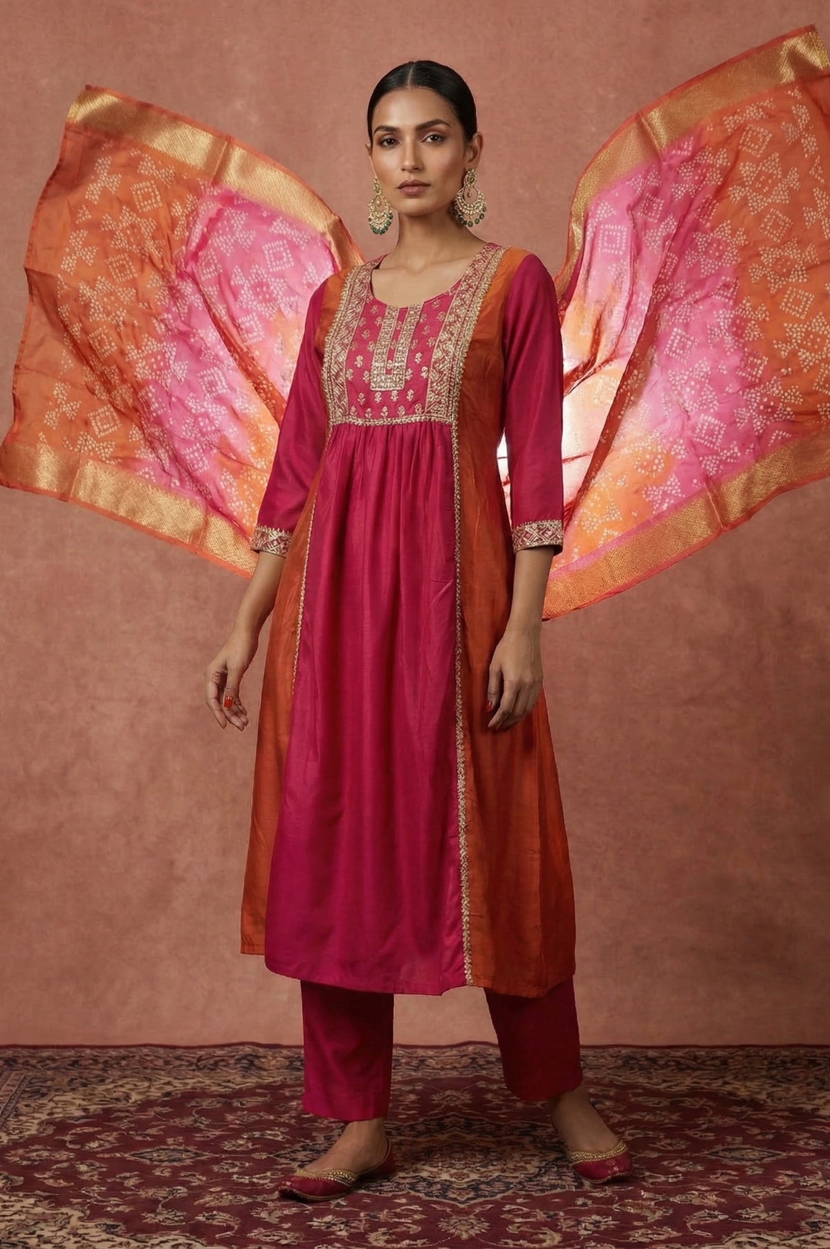 Dresoul Chinnon Embroidered Kurta Set