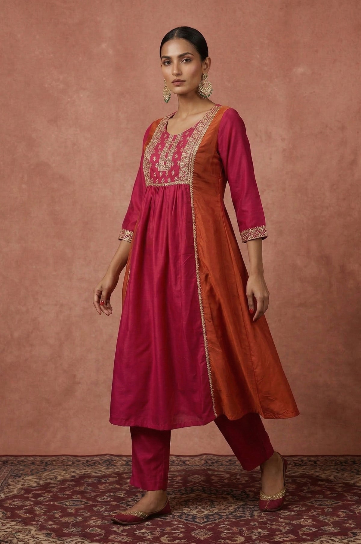 Dresoul Chinnon Embroidered Kurta Set