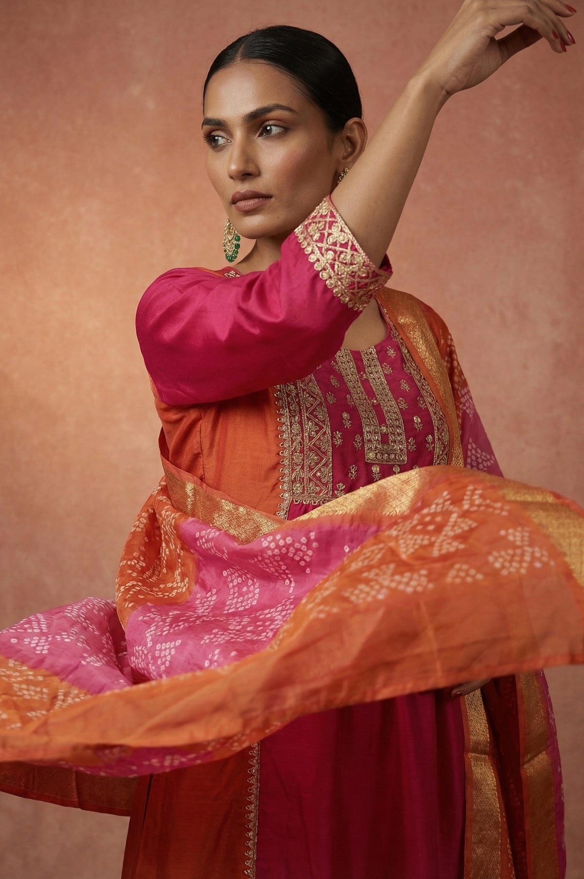 Dresoul Chinnon Embroidered Kurta Set