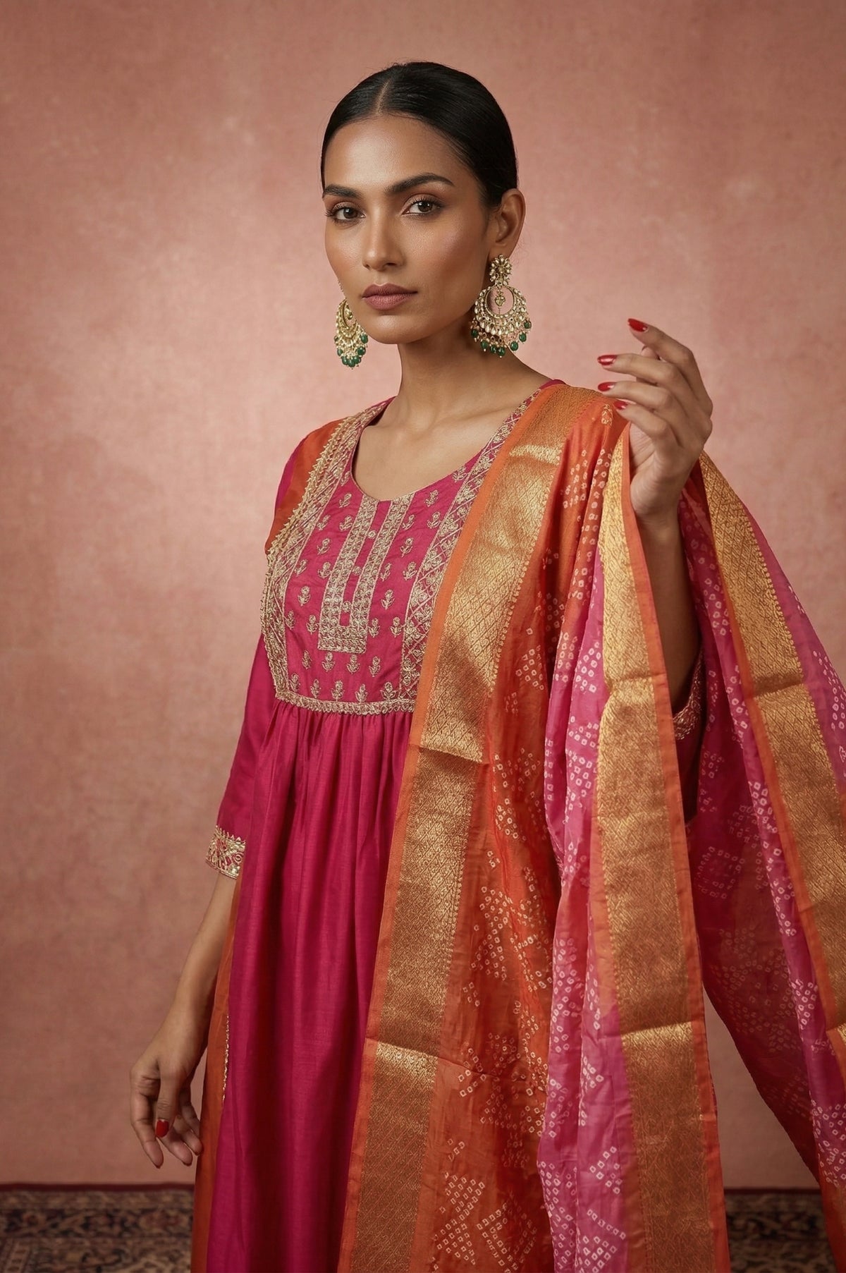 Dresoul Chinnon Embroidered Kurta Set