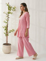 Dresoul Pure Cotton Schiffli Co-Ord Set
