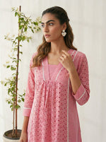 Dresoul Pure Cotton Schiffli Co-Ord Set