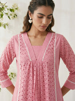 Dresoul Pure Cotton Schiffli Co-Ord Set