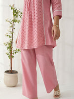 Dresoul Pure Cotton Schiffli Co-Ord Set