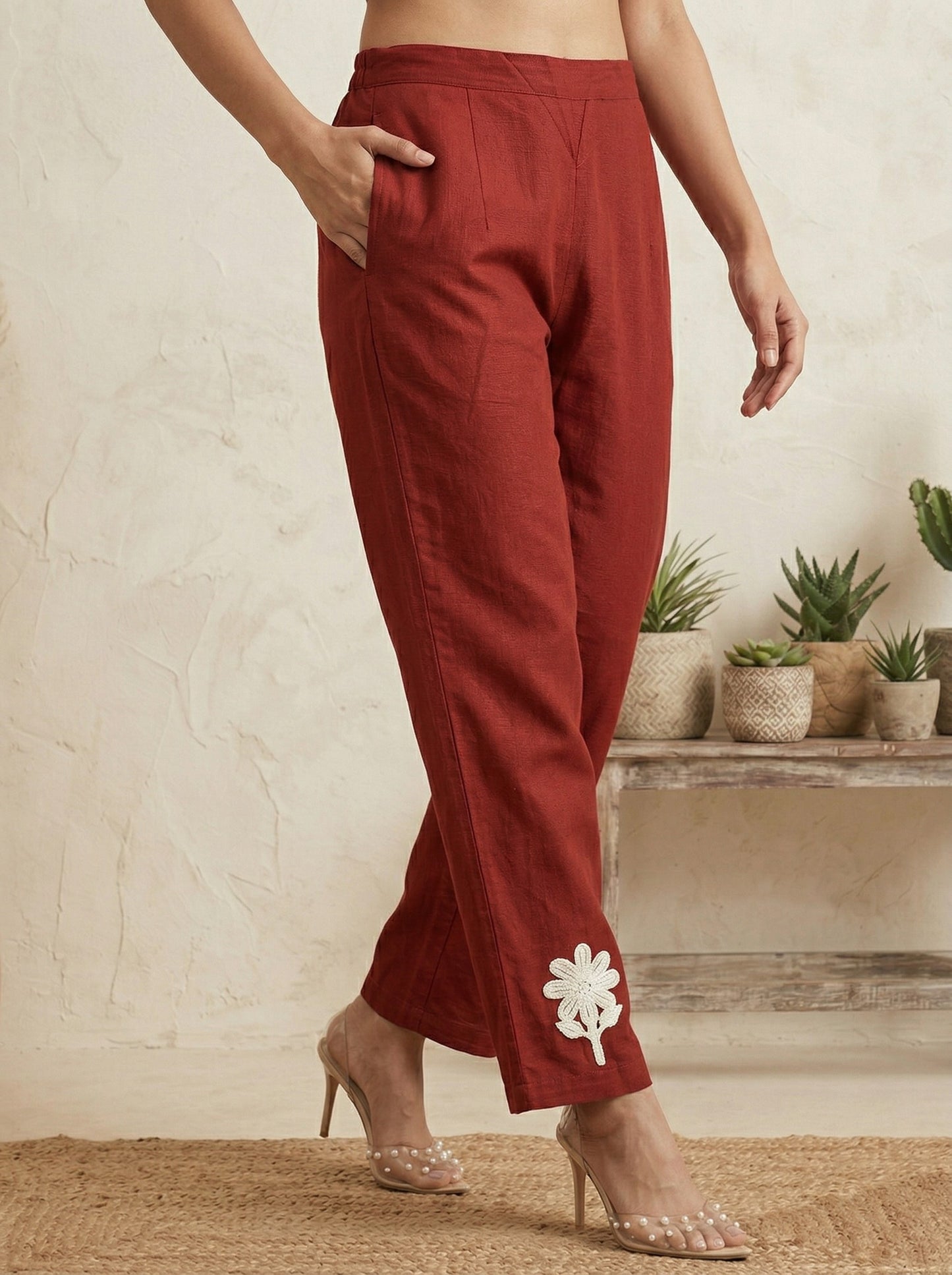 Dresoul Pure Cotton Embroidered Co-Ord Set