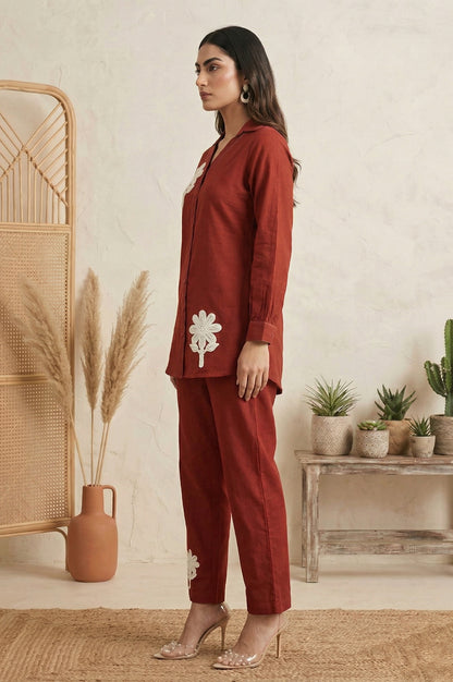 Dresoul Pure Cotton Embroidered Co-Ord Set