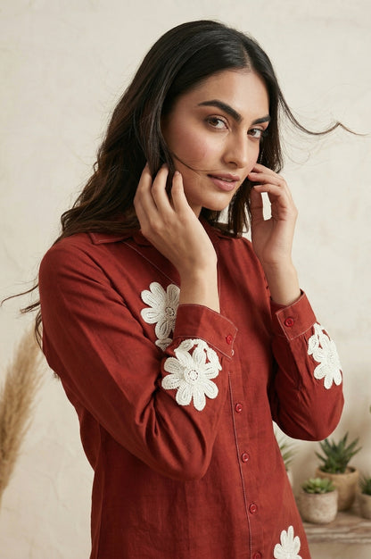 Dresoul Pure Cotton Embroidered Co-Ord Set