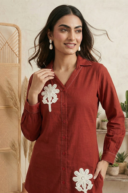 Dresoul Pure Cotton Embroidered Co-Ord Set