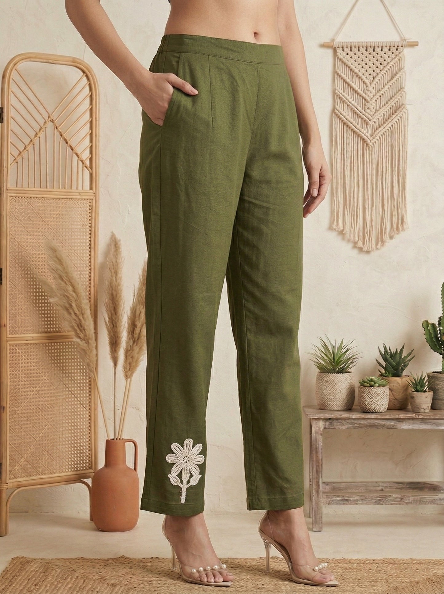 Dresoul Pure Cotton Embroidered Co-Ord Set