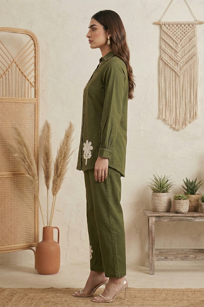 Dresoul Pure Cotton Embroidered Co-Ord Set