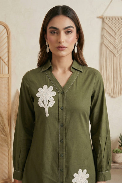 Dresoul Pure Cotton Embroidered Co-Ord Set
