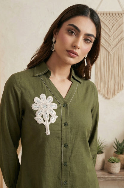 Dresoul Pure Cotton Embroidered Co-Ord Set